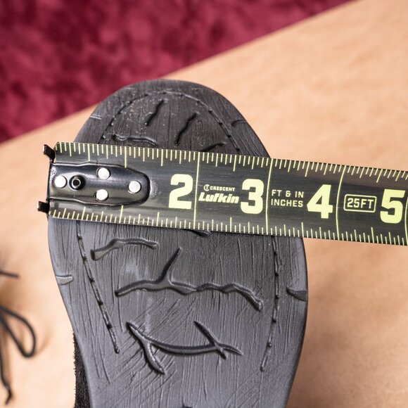 Sofft Women Sharnell Low Distress Black Suede Back Lace-up Mid Calf boots sz 6 - Picture 6 of 9